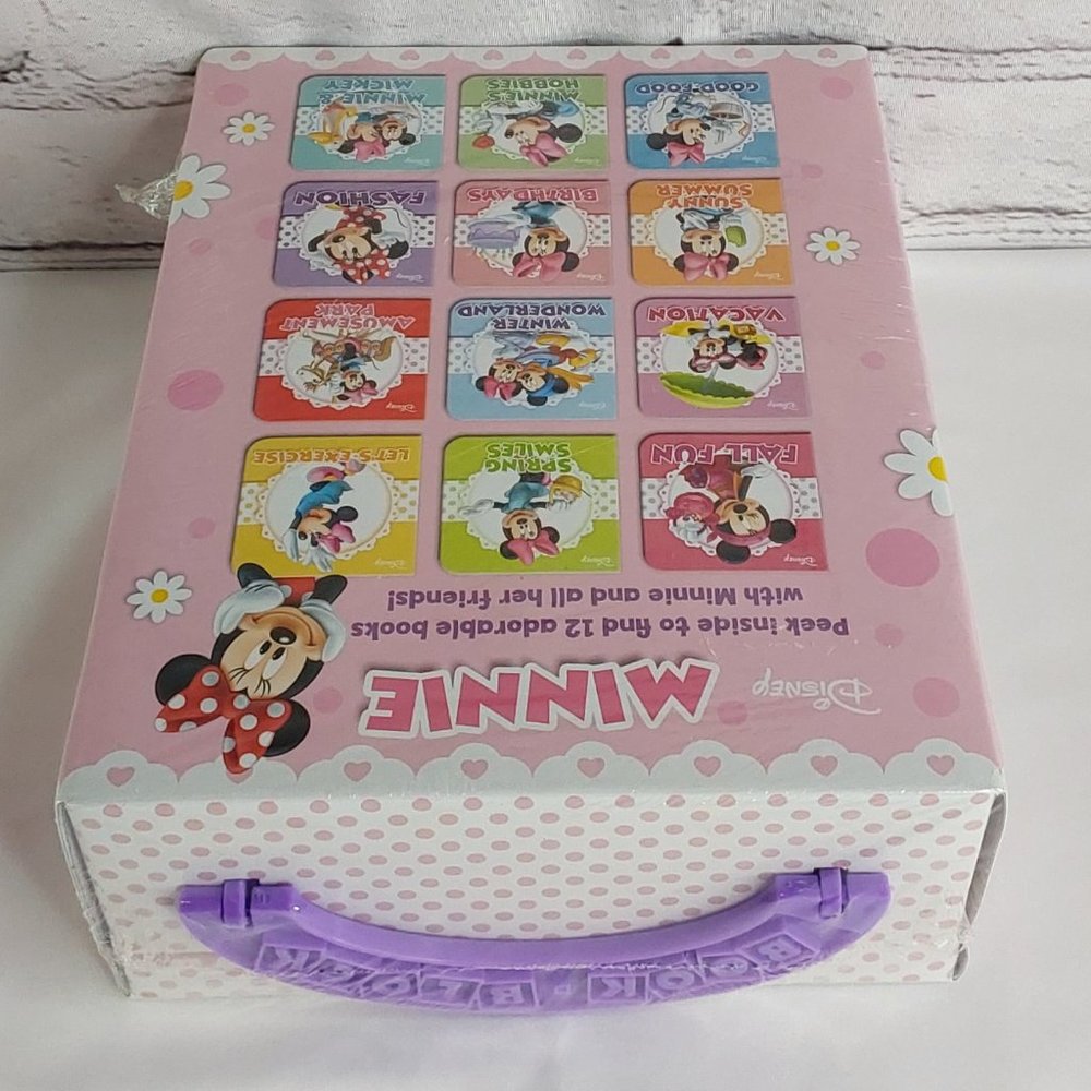 'DISNEY'S MINNIE MOUSE' BOOK BLOCK CARRYING CASE & BOARD BOOK 12 PIECE SET - Picture 7 of 16